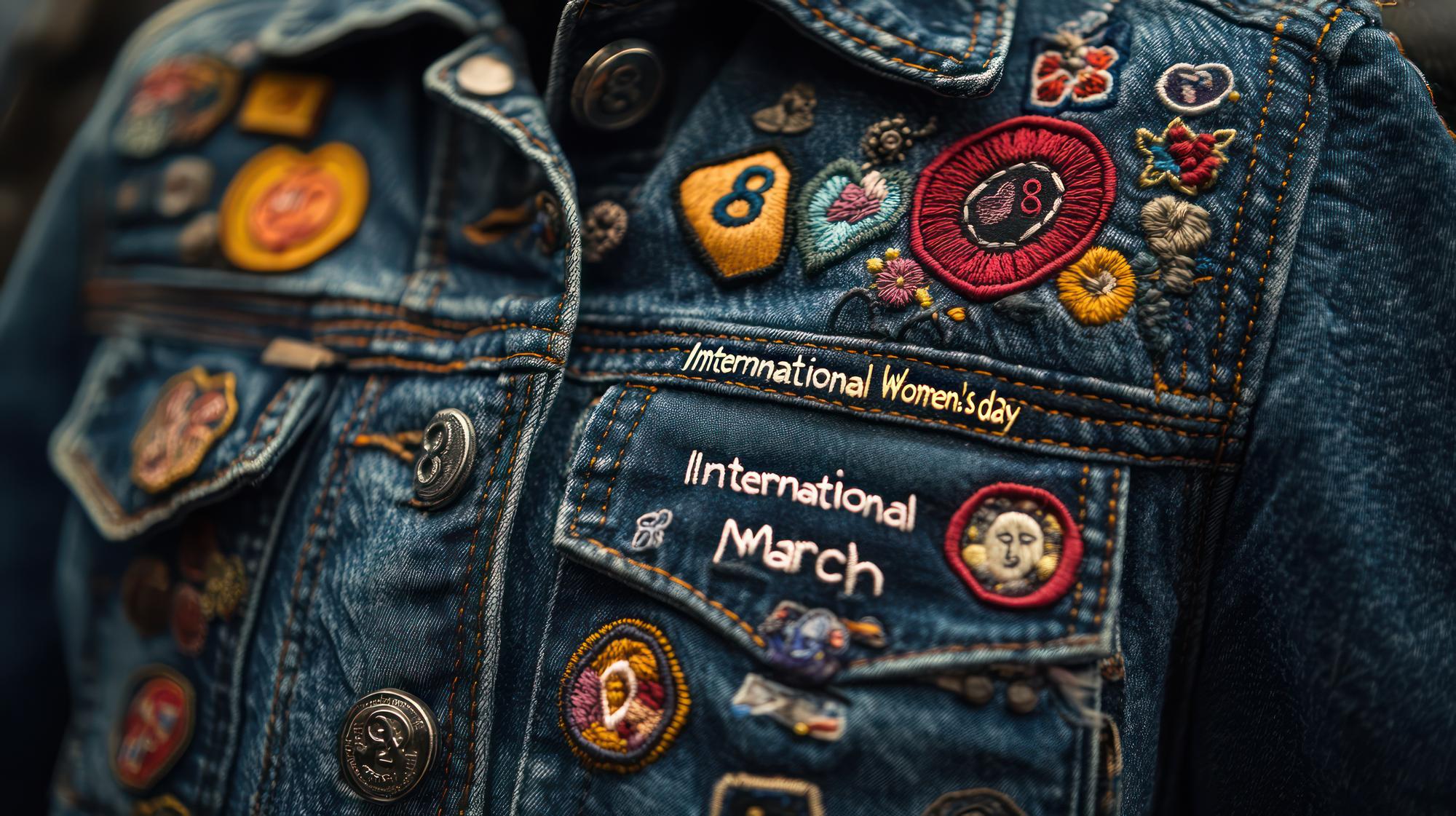 Patch decorativo su giacca